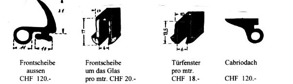 Profilgummi Bmw326/335